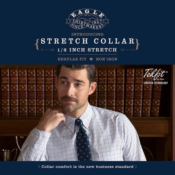 NWT EAGLE MEN’S DRESS SHIRT - Picture 3 of 5